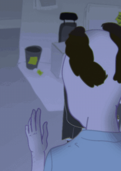 Man With Mustache And Purple Eyes GIF