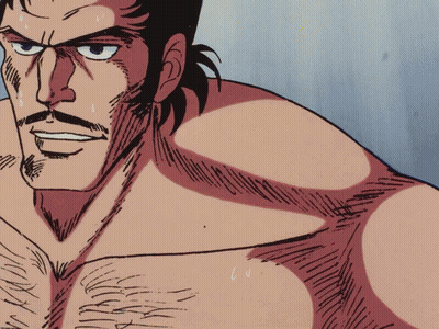 Man With Mustache And Red Boxing Glove GIF