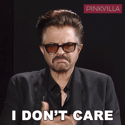 Man With Mustache And Sunglasses I Don't Care GIF