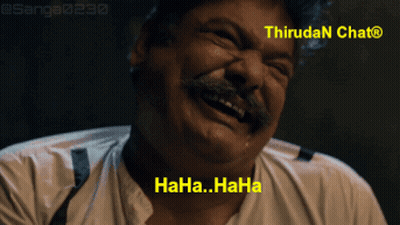 Man With Mustache And Suspenders Laughing GIF