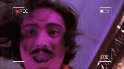 Man With Mustache And Tongue Out GIF
