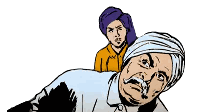 Man With Mustache And Turban Sticker