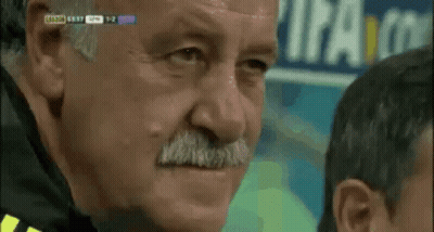 Man With Mustache And Uruguay Scoreboard GIF