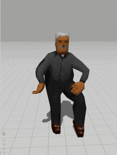 Man With Mustache Dancing GIF