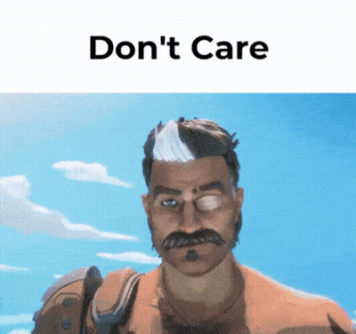 Man With Mustache Do Not Care GIF