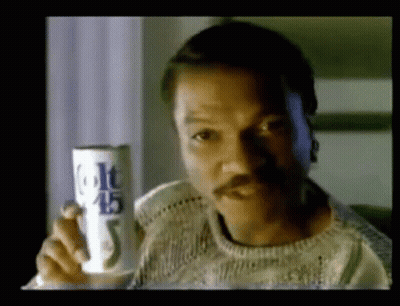 Man With Mustache Holding Beer GIF