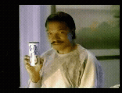 Man With Mustache Holding Bud Light GIF