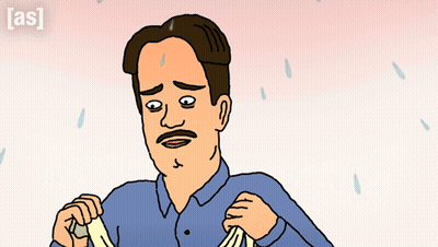 Man With Mustache Holding Towel Saying As GIF