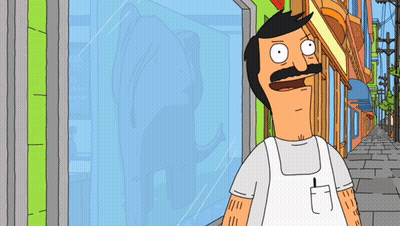 Man With Mustache In Apron GIF