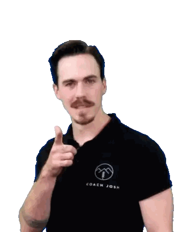 Man With Mustache In Coach Josh Shirt Sticker