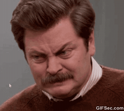 Man With Mustache In Dark Shirt GIF