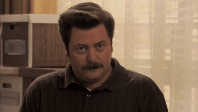 Man With Mustache In Dark Shirt GIF