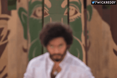 Man With Mustache In Front Of Focus GIF