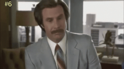 Man With Mustache In Suit And Tie Number 6 GIF