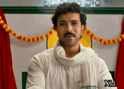 Man With Mustache In White Shirt And Scarf GIF