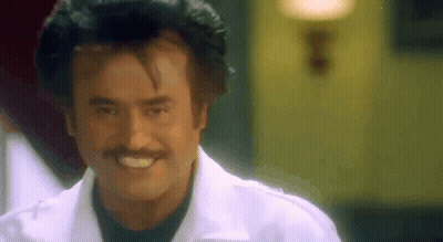 Man With Mustache In White Shirt Smiling GIF