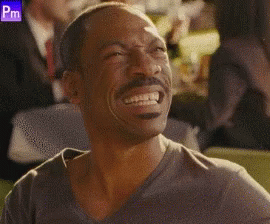 Man With Mustache Laughing At PM Screen GIF