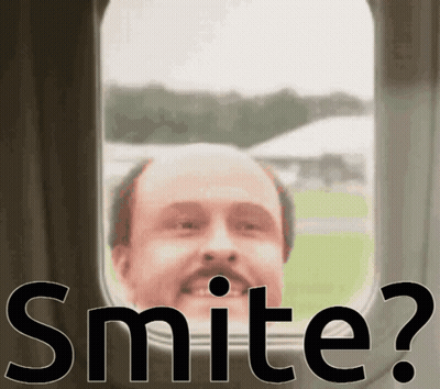 Man With Mustache Looking Out Airplane Window GIF