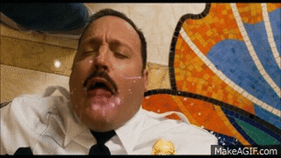 Man With Mustache Lying On Floor Liquid Coming Out Of Mouth GIF