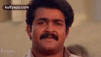 Man With Mustache Making Face GIF