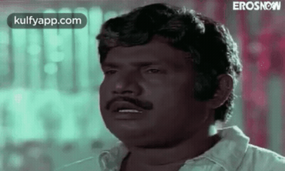 Man With Mustache Making Funny Face GIF