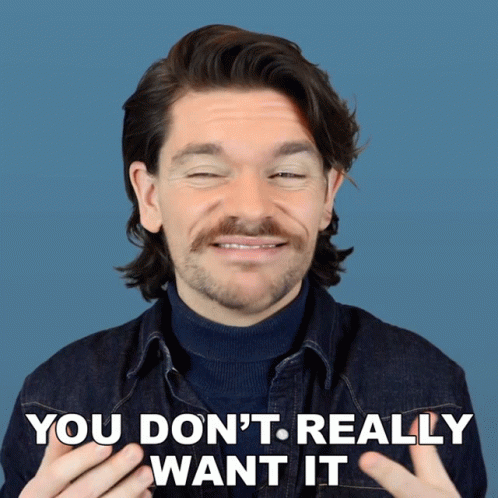 Man With Mustache Making Funny Face GIF