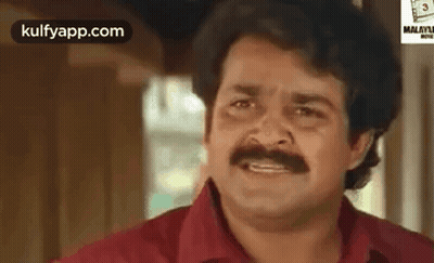 Man With Mustache Making Funny Face GIF