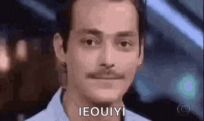 Man With Mustache Making Funny Face Saying I Eouiy GIF