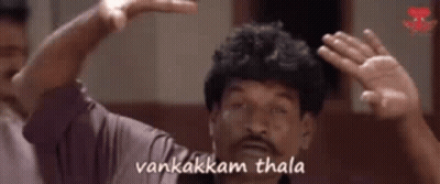 Man With Mustache Making Funny Face With Hands GIF