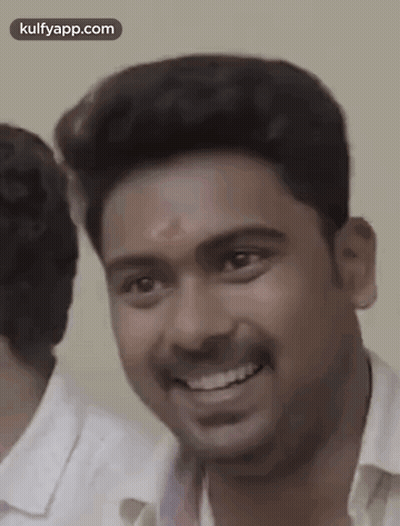 Man With Mustache Making Funny Face GIF