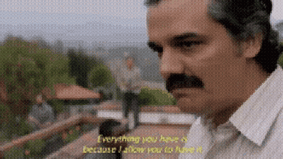 Man With Mustache Saying Because I Allow You GIF