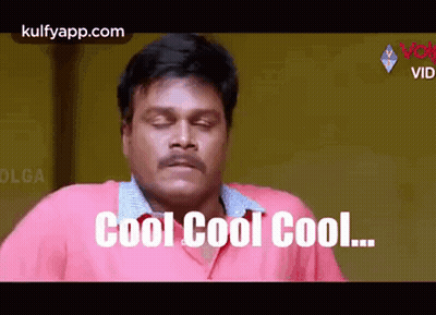 Man With Mustache Saying Cool Cool Cool GIF