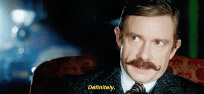 Man With Mustache Saying Definitely GIF