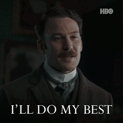 Man With Mustache Saying I'll Do My Best GIF