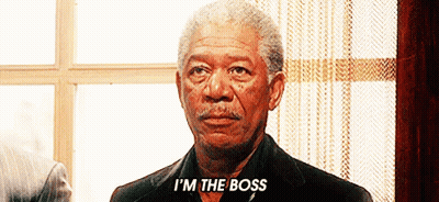 Man With Mustache Saying Im The Boss GIF