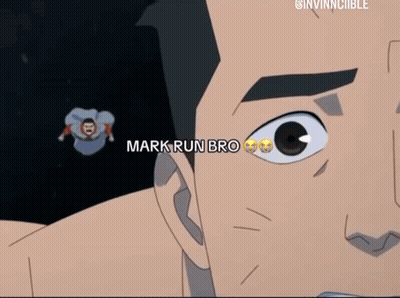 Man With Mustache Saying Mark Run Bro