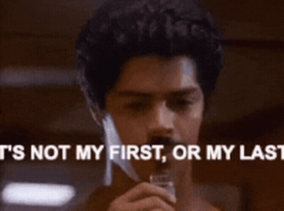 Man With Mustache Saying Not My First Or Last GIF