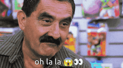 Man With Mustache Saying Oh La La GIF