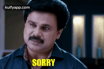 Man With Mustache Saying Sorry GIF