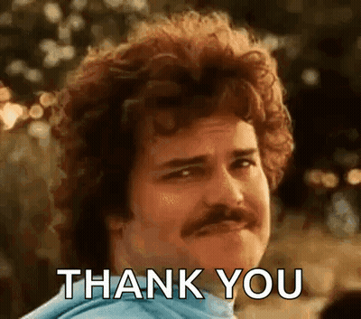 Man With Mustache Saying Thank You GIF