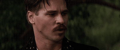 Man With Mustache Saying That Man Is My Friend GIF