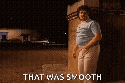 Man With Mustache Saying That Was Smooth GIF