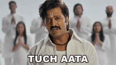 Man With Mustache Saying Tuch Aata GIF