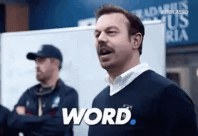 Man With Mustache Saying Word GIF