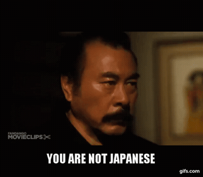 Man With Mustache Saying You Are Not Japanese GIF