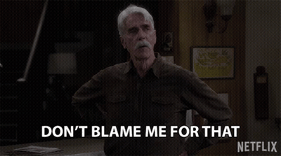Man With Mustache Says Don't Blame Me For That GIF