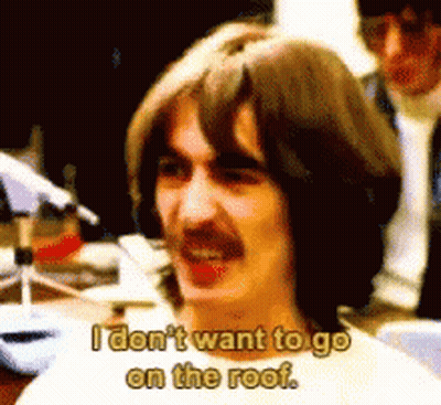 Man With Mustache Says Don't Go On Roof GIF