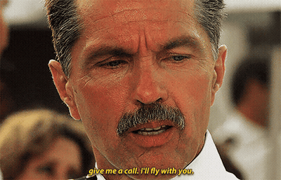 Man With Mustache Says Give Me A Call GIF