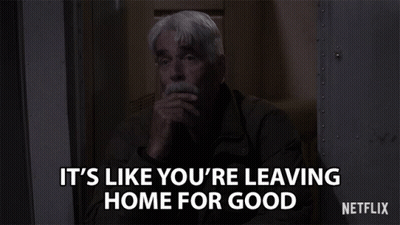 Man With Mustache Says Leaving Home For Good On Netflix GIF