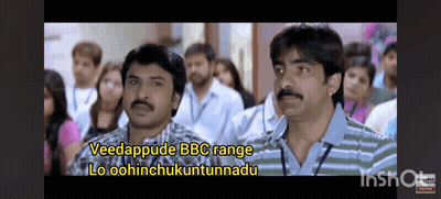 Man With Mustache Says Veedappude BBC Range GIF
